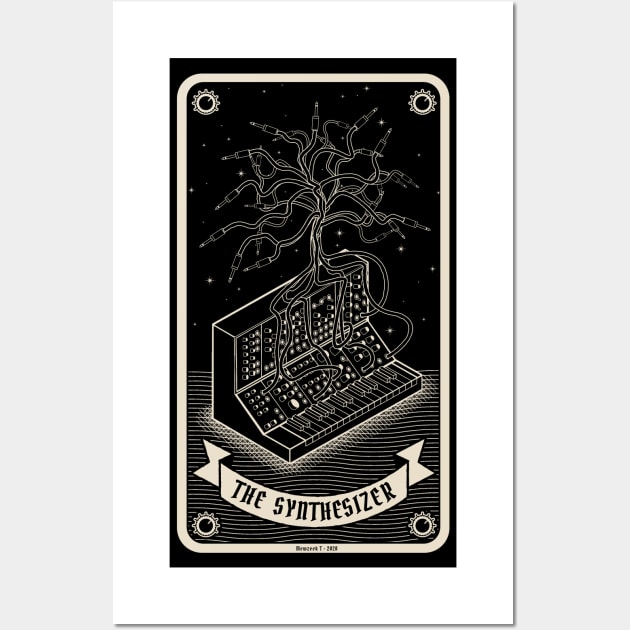 Modular Synthesizer Tarot Card Wall Art by Mewzeek_T